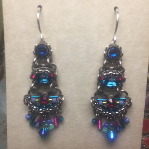 Firefly Blue Barb Earrings