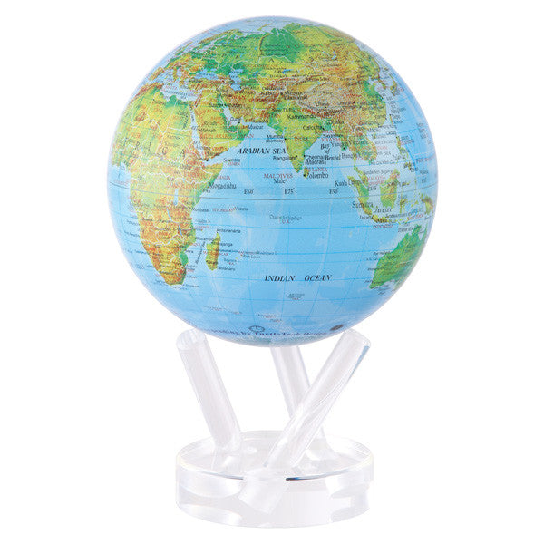 MOVA MOVING Blue with Relief Map Gloss Finish Globe - Shops on Bay
 - 3