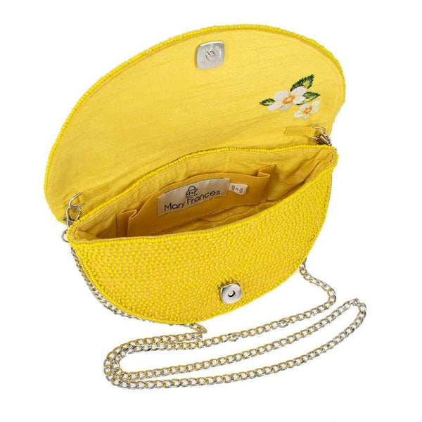 Mary Frances Tart Lemon Crossbody Handbag